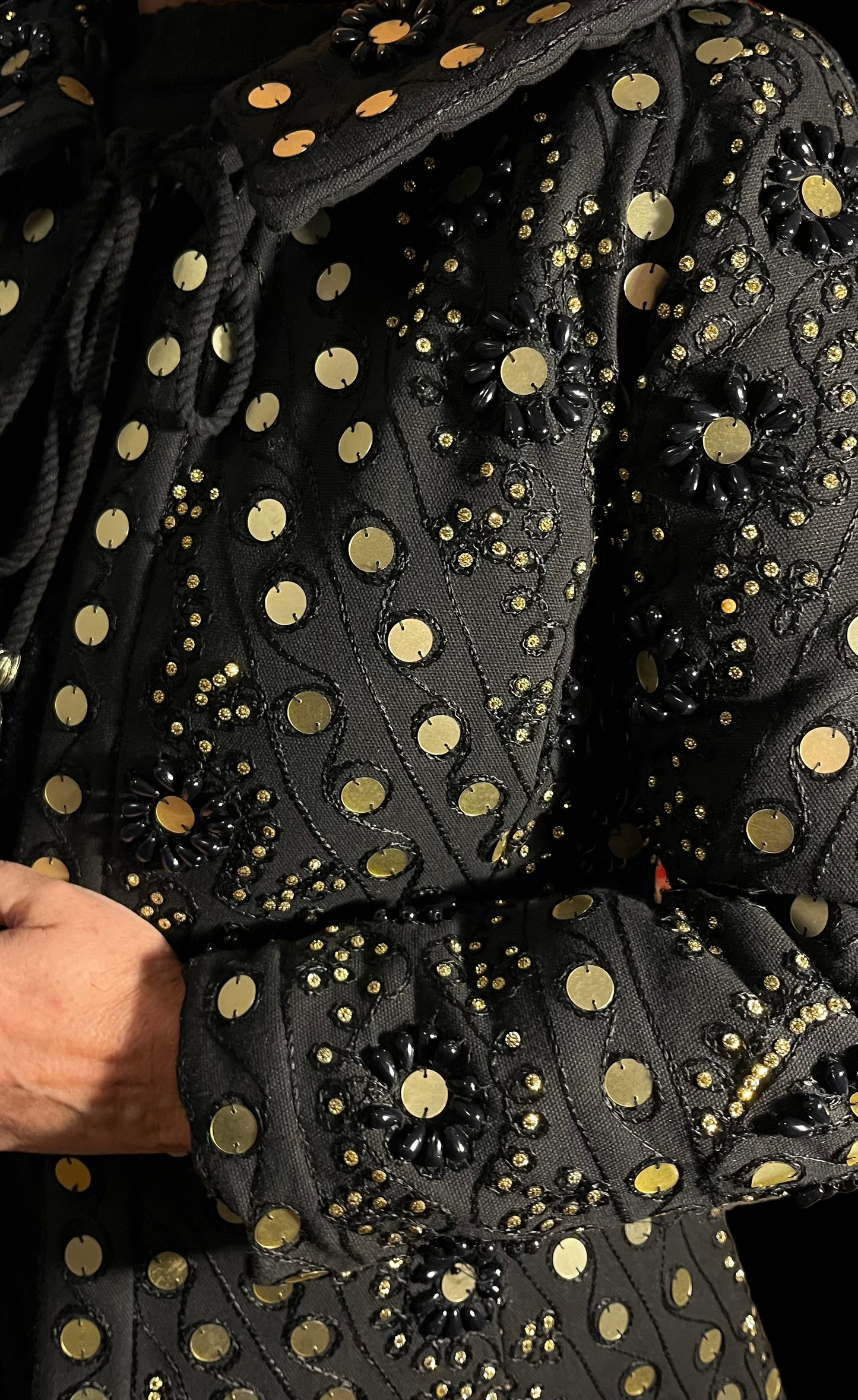 Chaqueta Ėtnica Negra / Oro