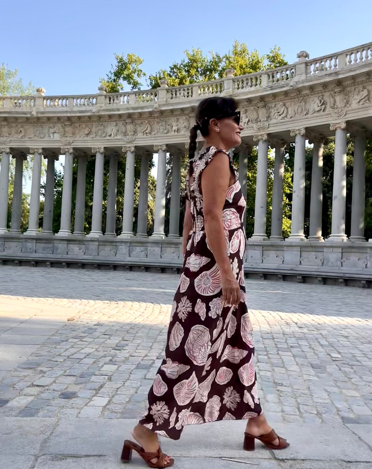 Vestido tirantes nido de abeja