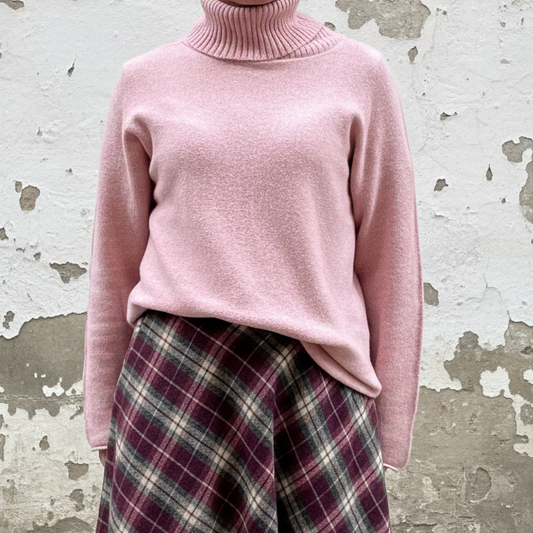 Jersey de punto Rosa empolvado