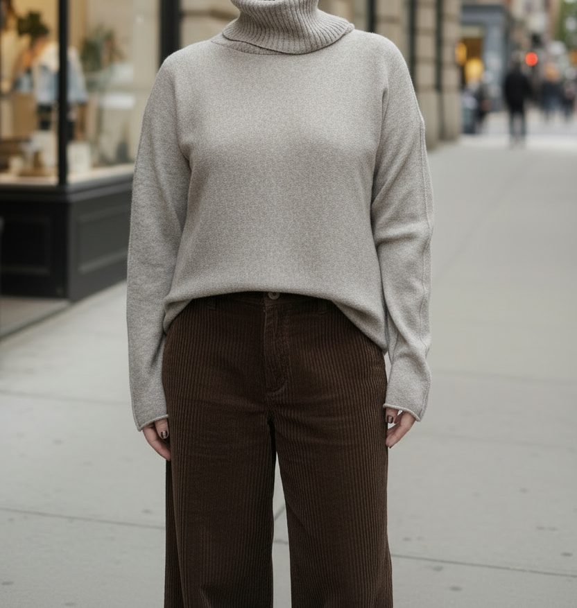 Jersey de punto topo claro