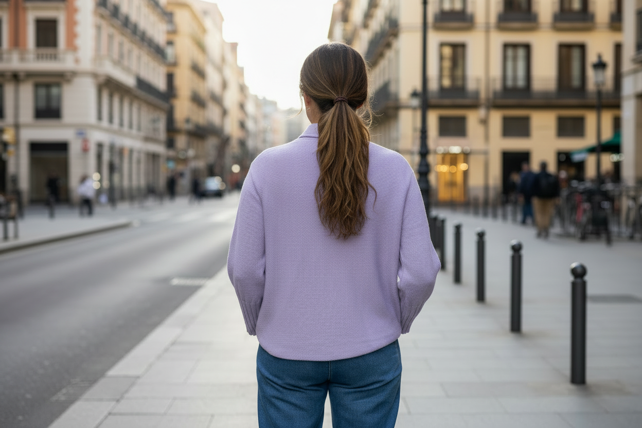 Jersey de punto Lavanda