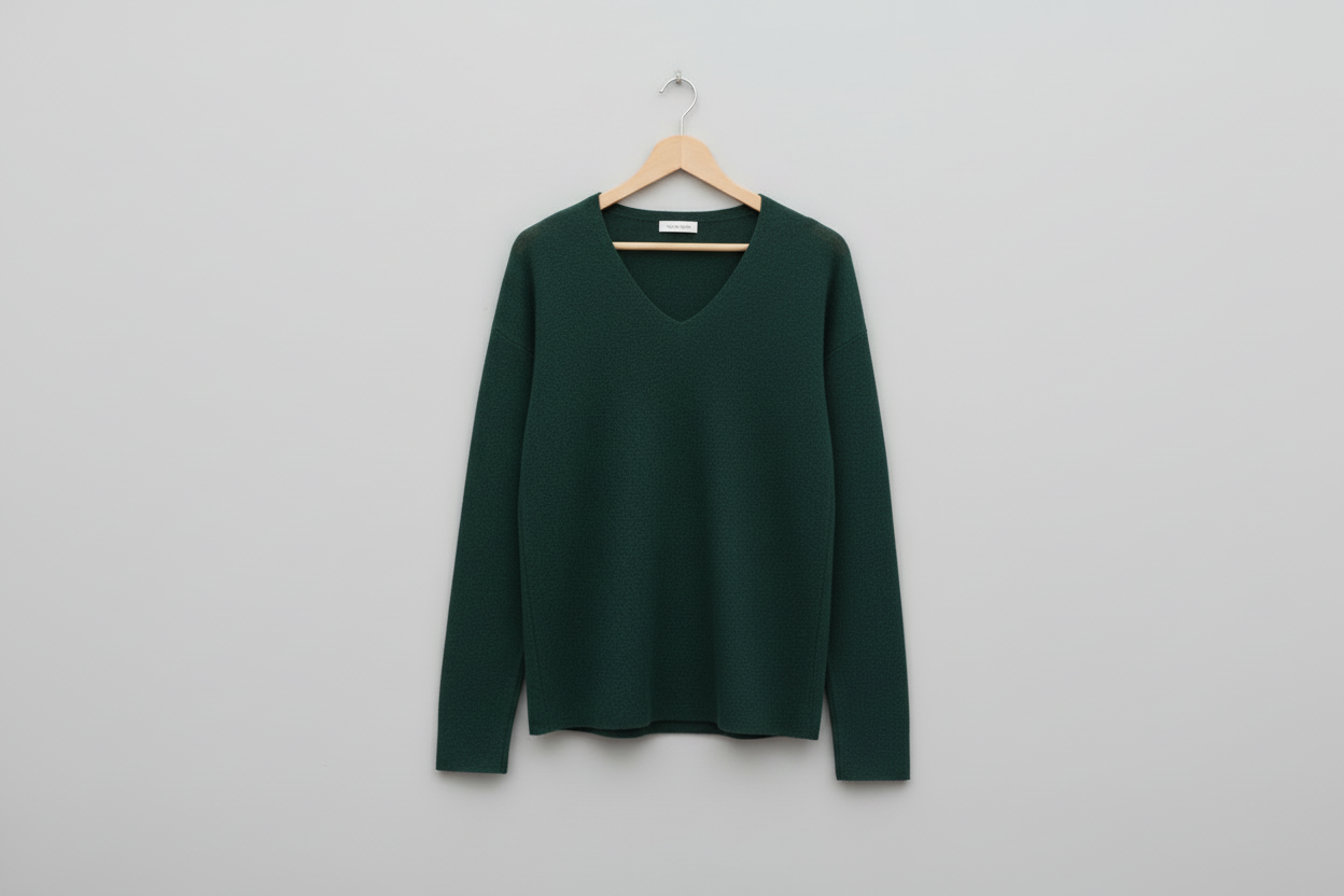 Jersey pico verde botella