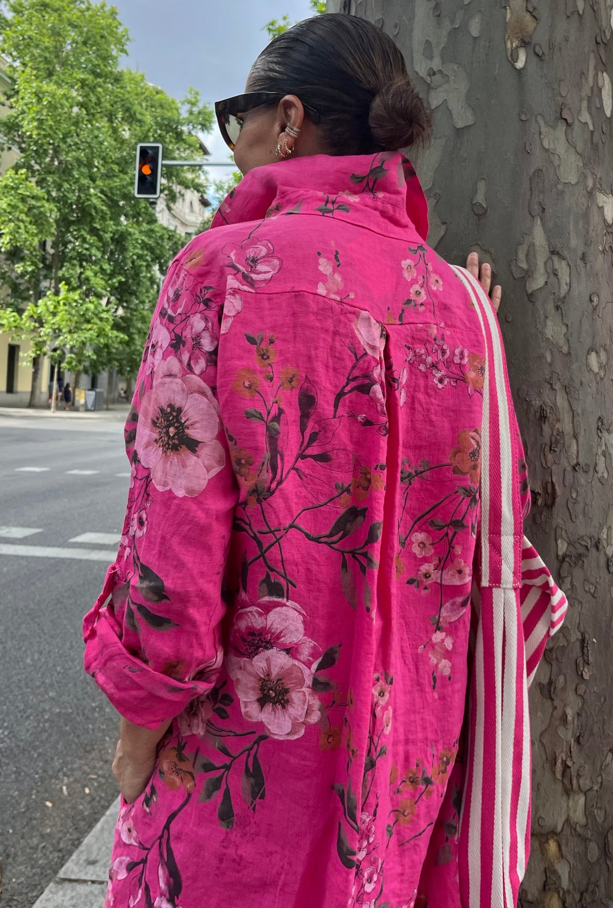 Lino- Vestido / Chaqueta / Fucsia / Rosa Palo / Celeste