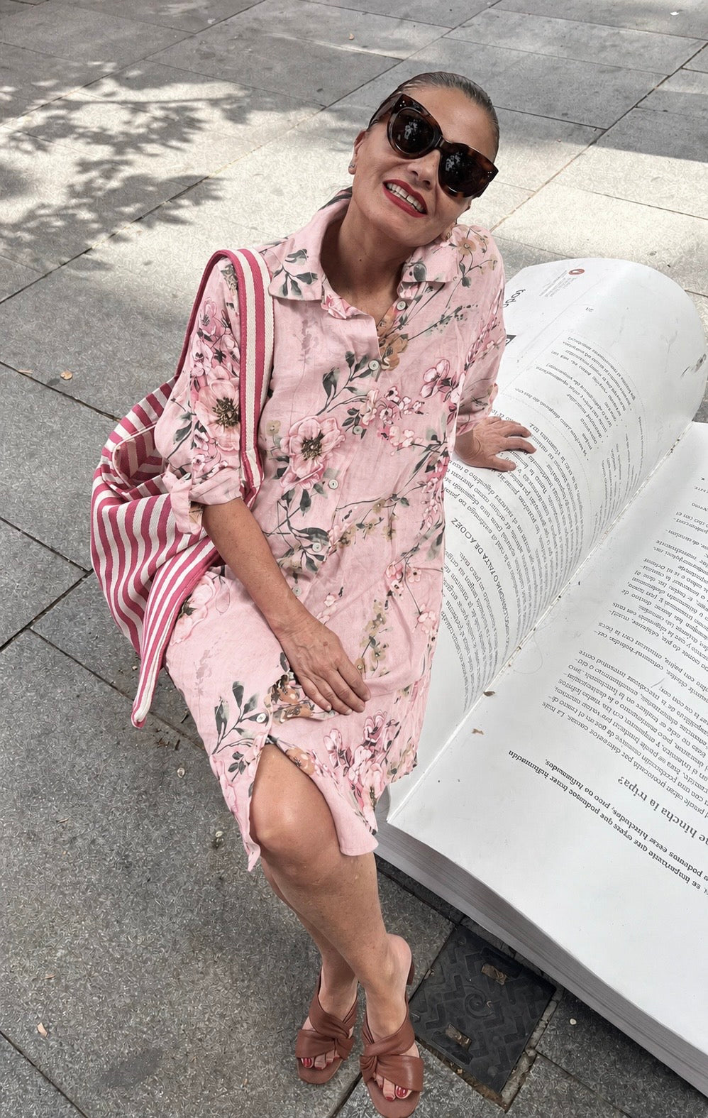 Lino- Vestido / Chaqueta / Fucsia / Rosa Palo / Celeste