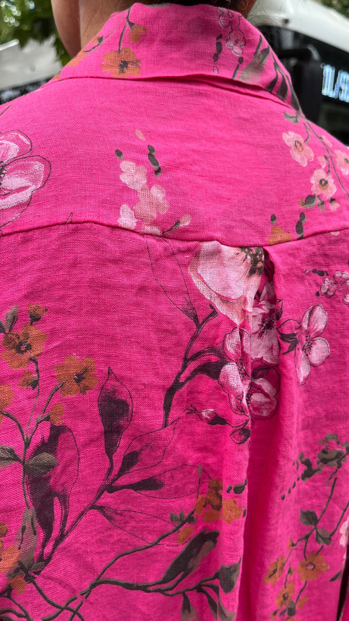 Lino- Vestido / Chaqueta / Fucsia / Rosa Palo / Celeste