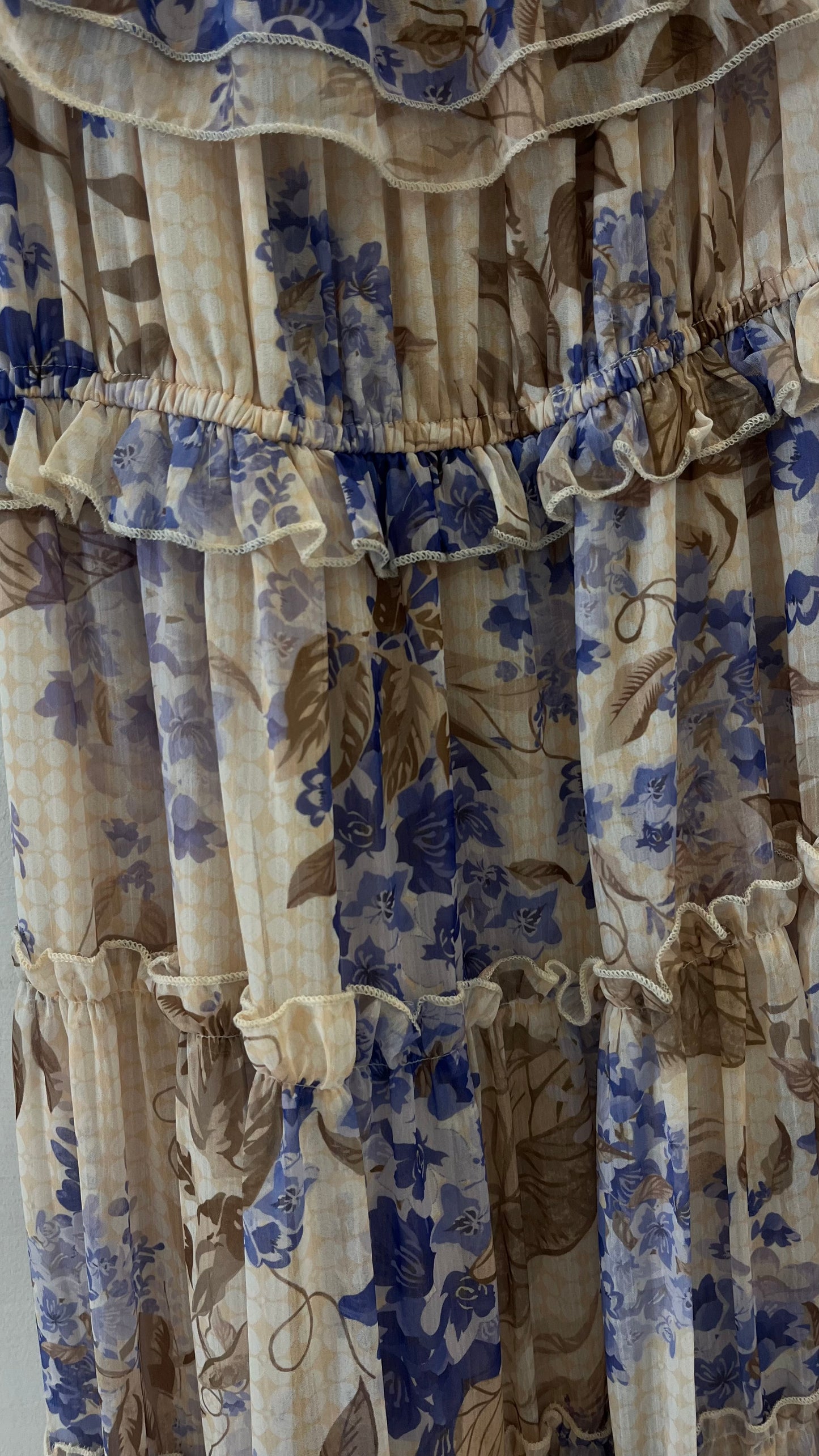 Vestido Maxi Boho Chic Floral - Hombros Descubiertos y Volantes Ideal Invitada