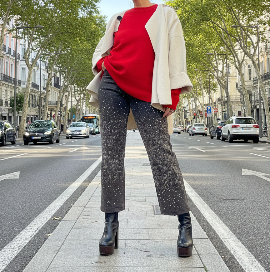 Chaqueta de punto estructurada