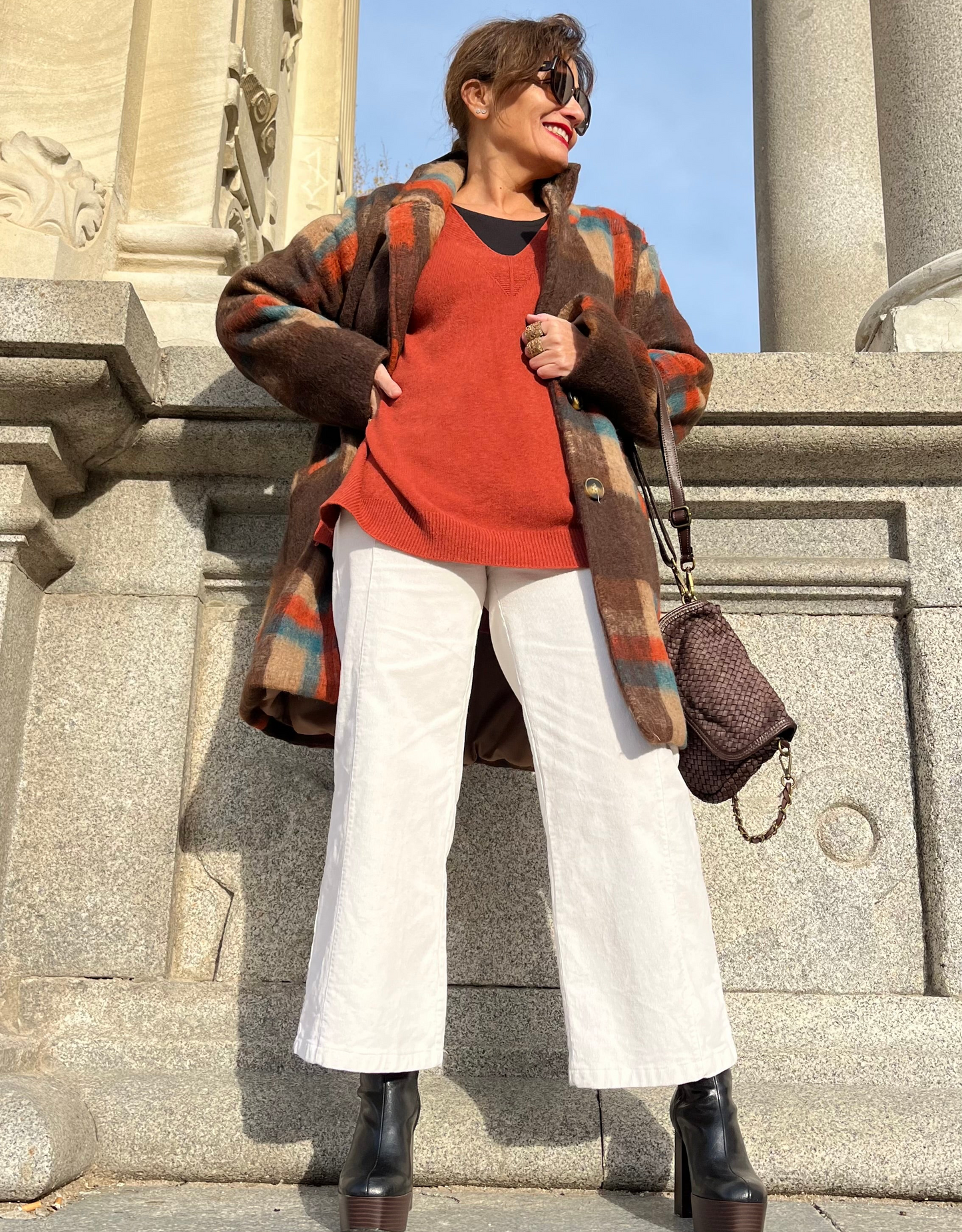 Abrigo cuadros Toscana