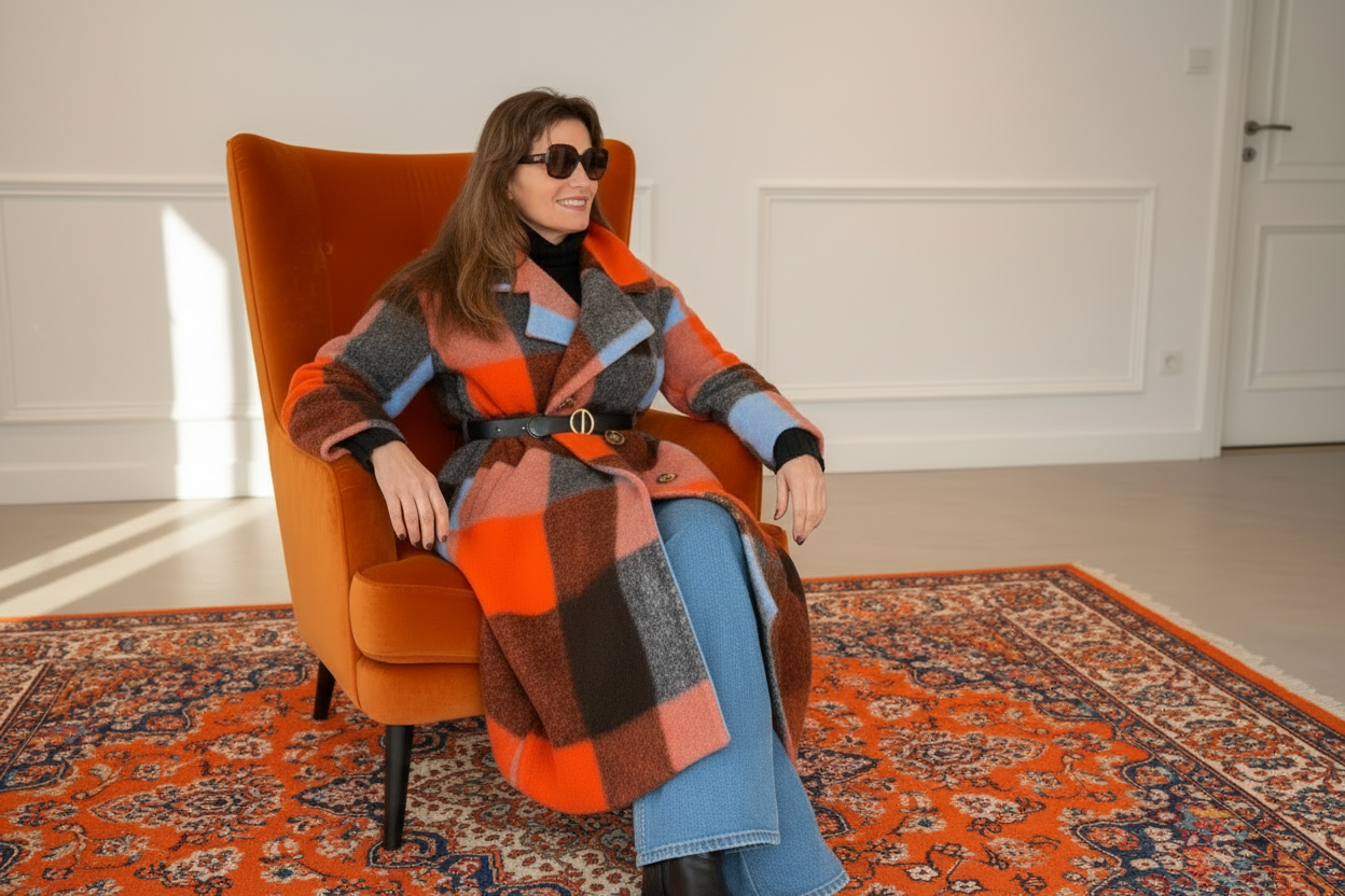 Abrigo cuadros Timanfaya