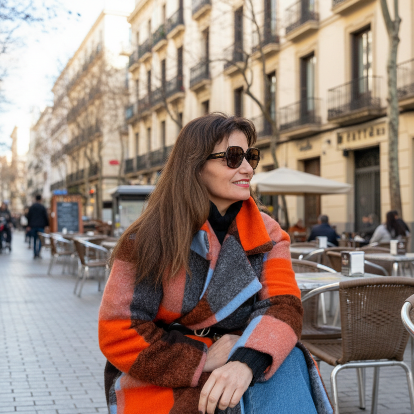 Abrigo cuadros Timanfaya