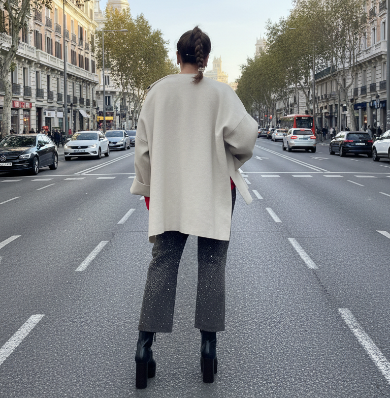 Chaqueta de punto estructurada