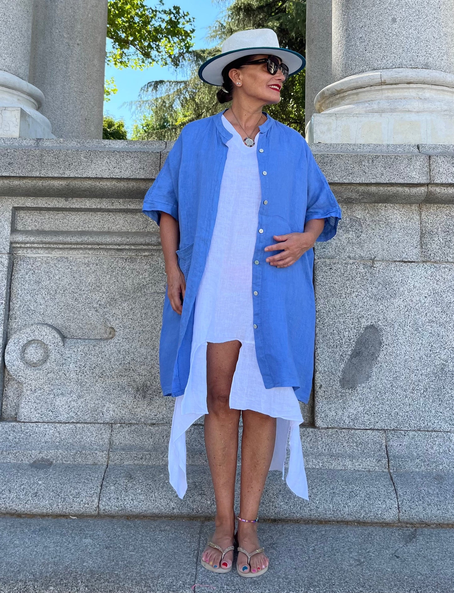 LINO- Chaqueta-Vestido Blue