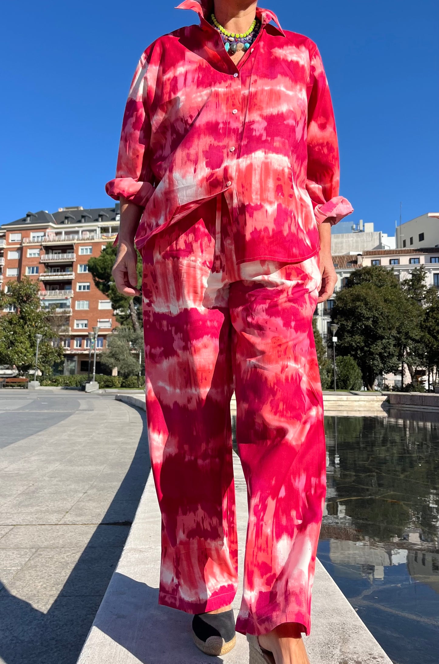 Set Tie-Dye Fucsia Coral