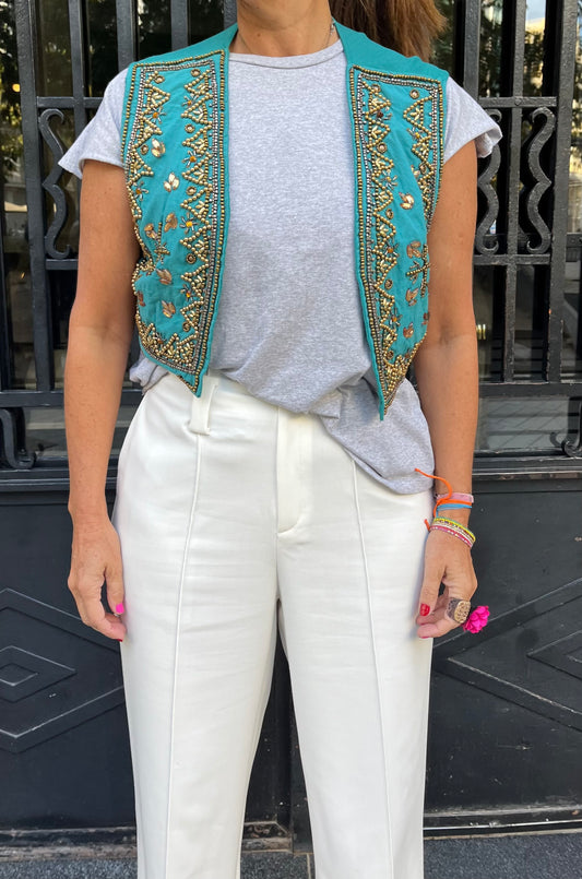 Chaleco Verde Aguamarina