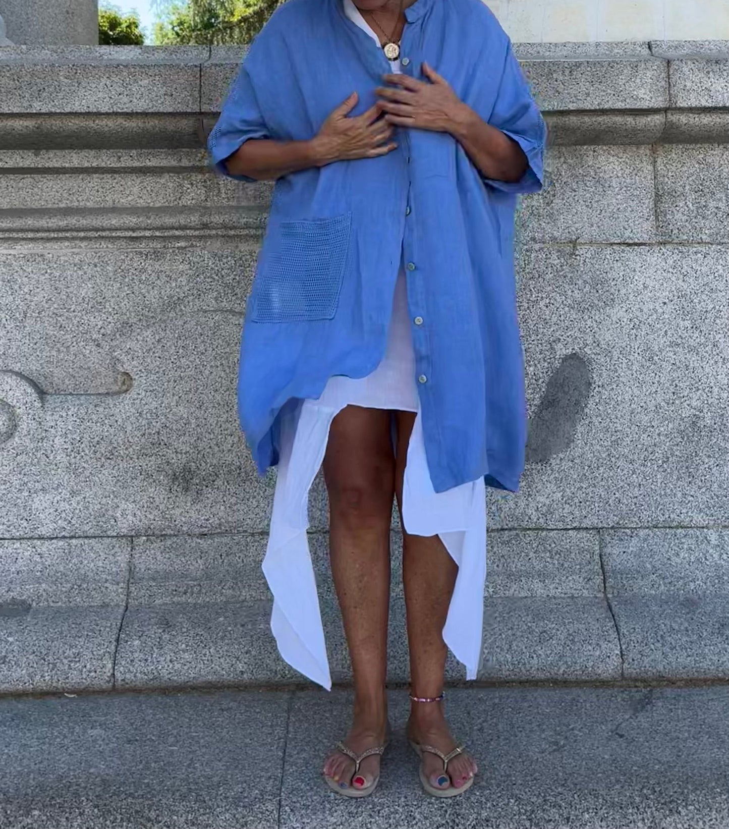 LINO- Chaqueta-Vestido Blue