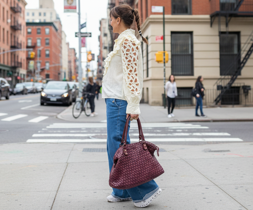 Camisa Volantes Calados