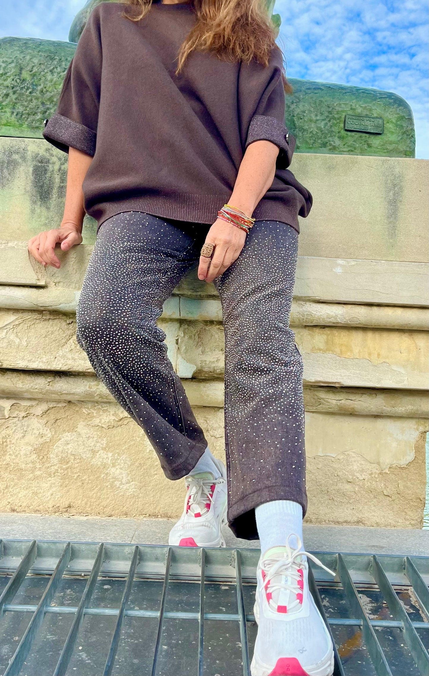 Pantalón brilli marrón