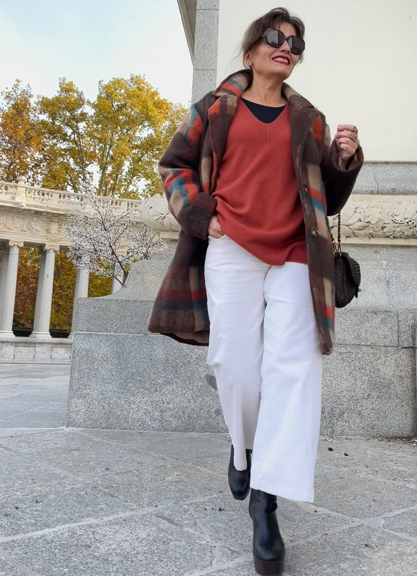 Abrigo cuadros Toscana