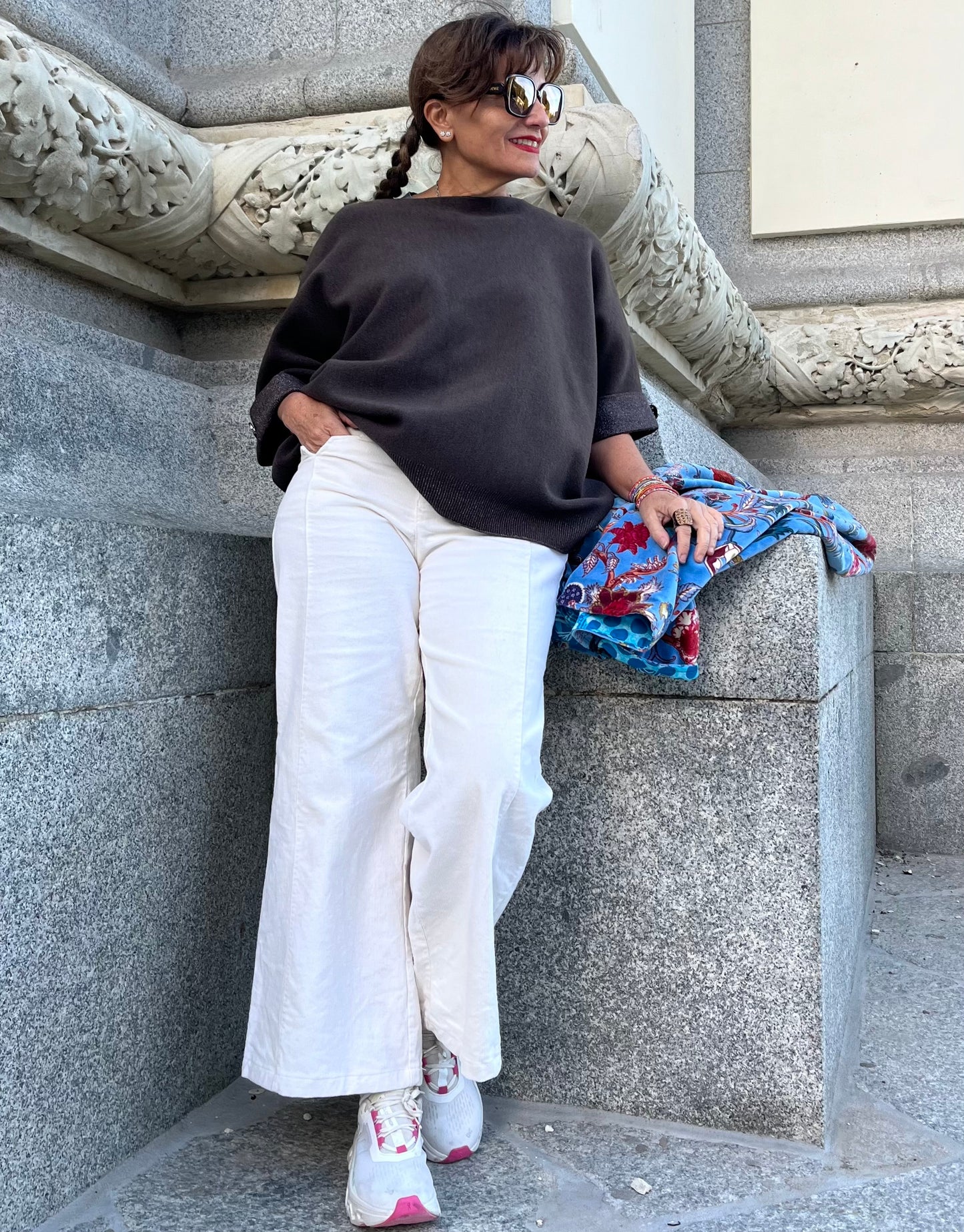 Jersey oversize Marron / Marsella / Crudo / Blanco / Gris / Teja