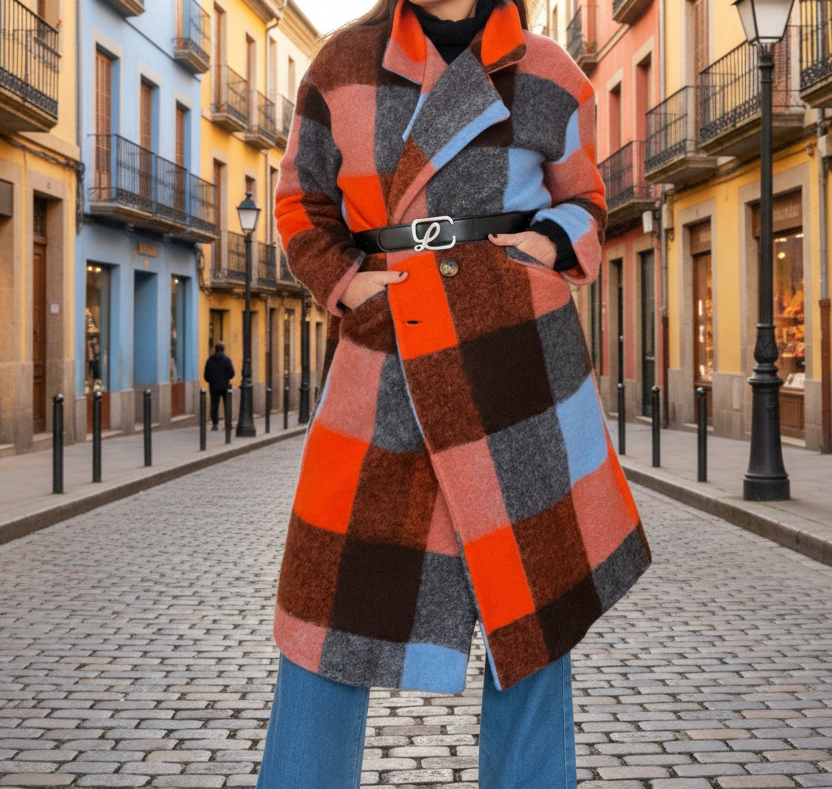 Abrigo cuadros Timanfaya