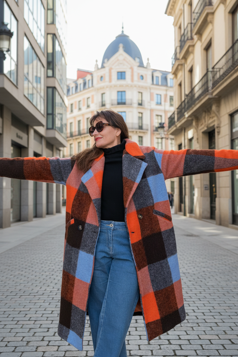 Abrigo cuadros Timanfaya