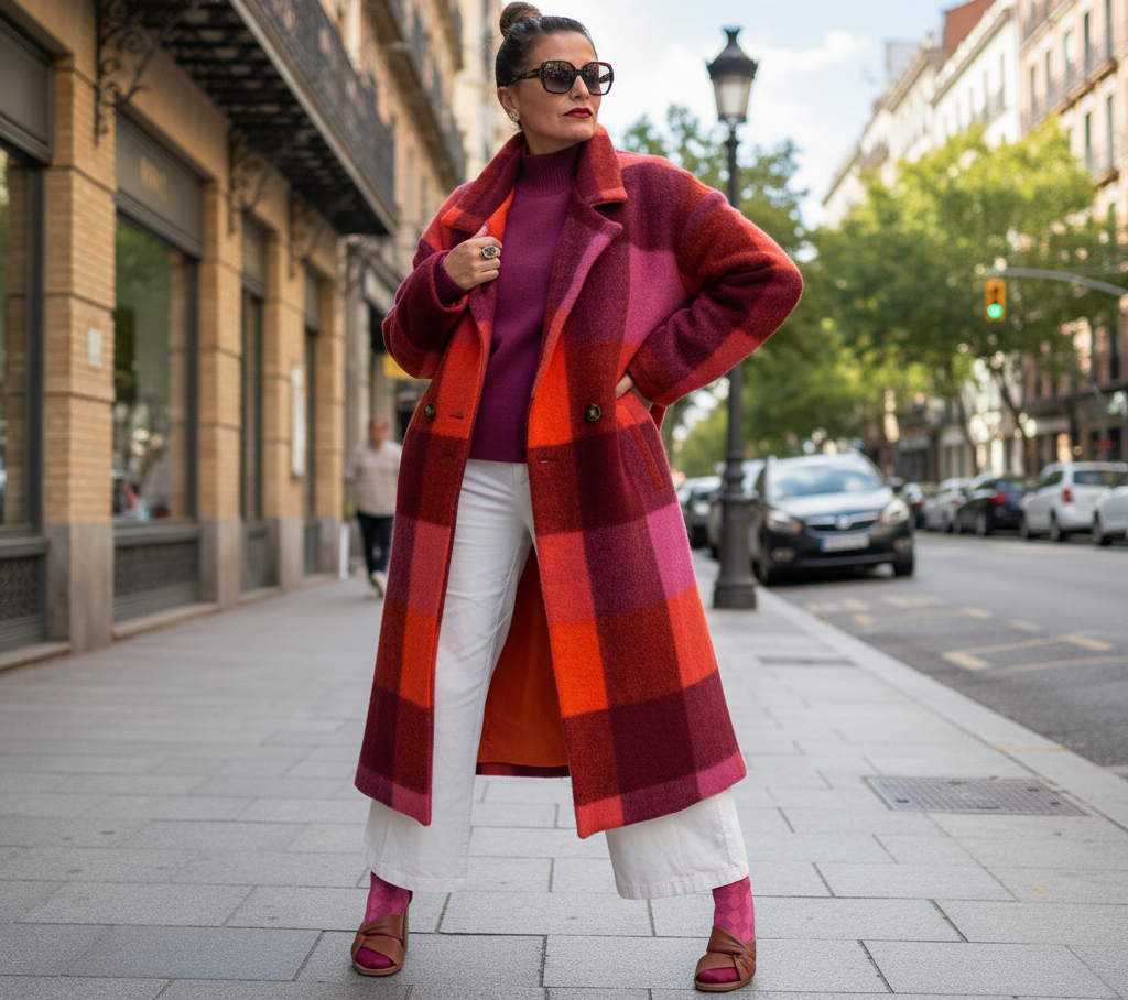 Abrigo de lana Fuego