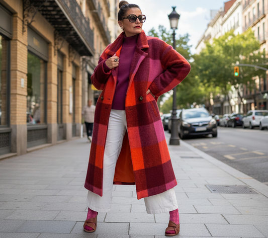 Abrigo de lana Fuego