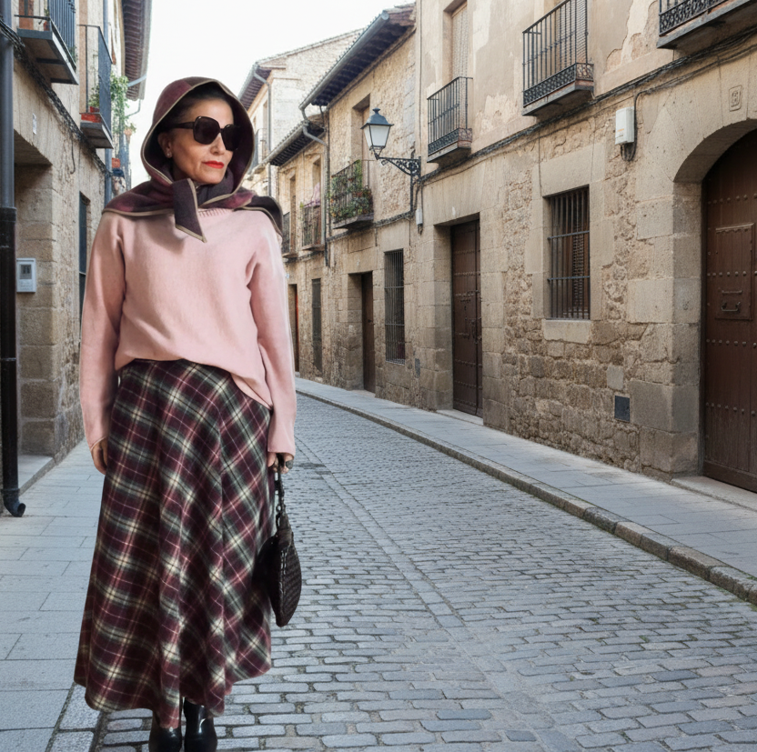 Jersey de punto Rosa empolvado