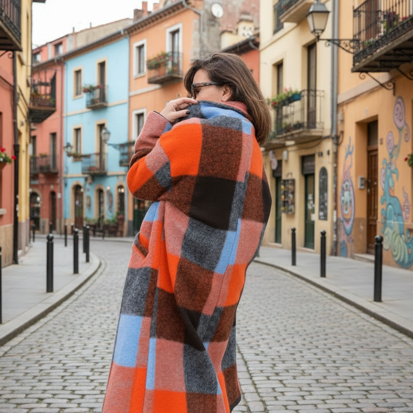 Abrigo cuadros Timanfaya