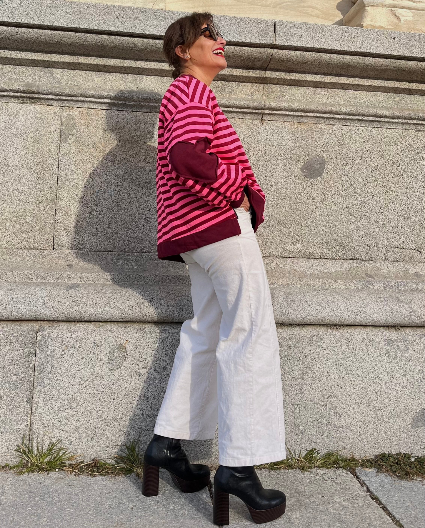 Sudadera Rosa & Burdeos.