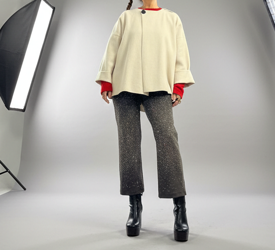 Chaqueta de punto estructurada