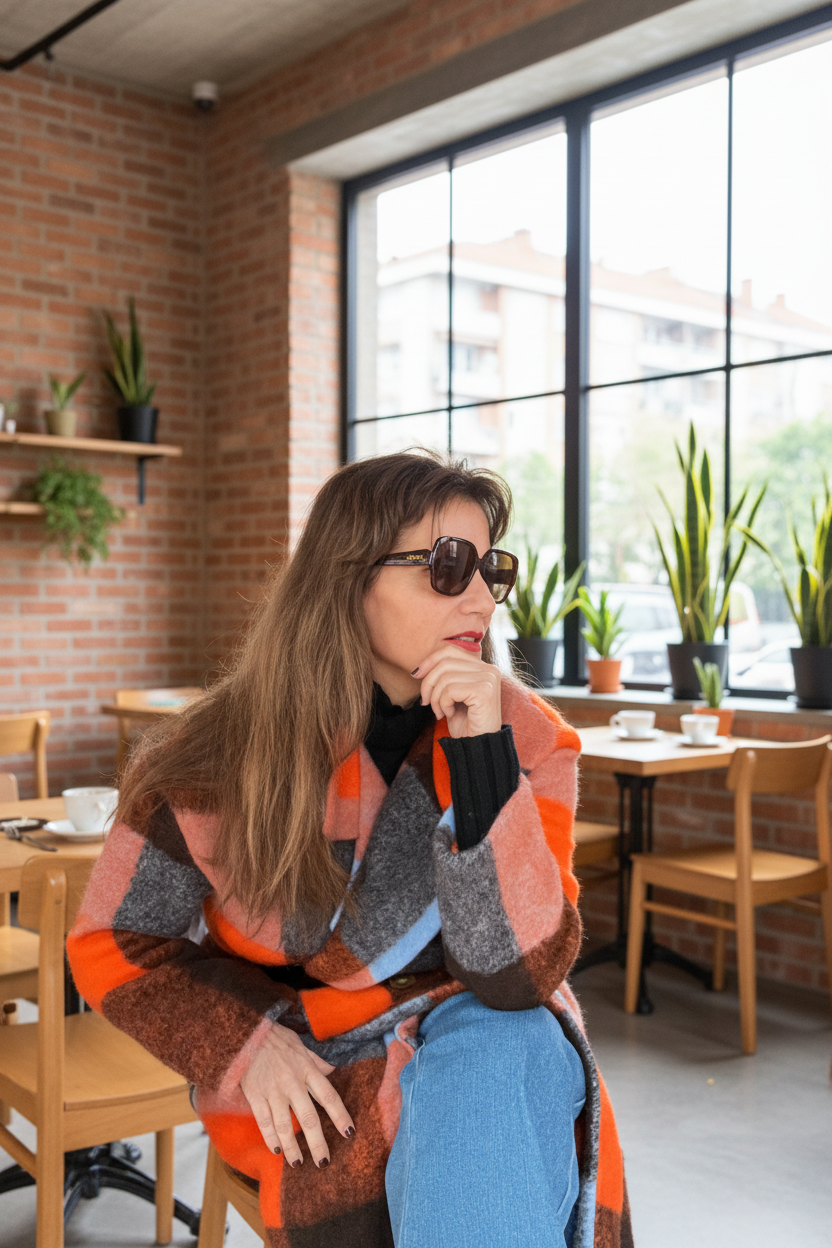 Abrigo cuadros Timanfaya