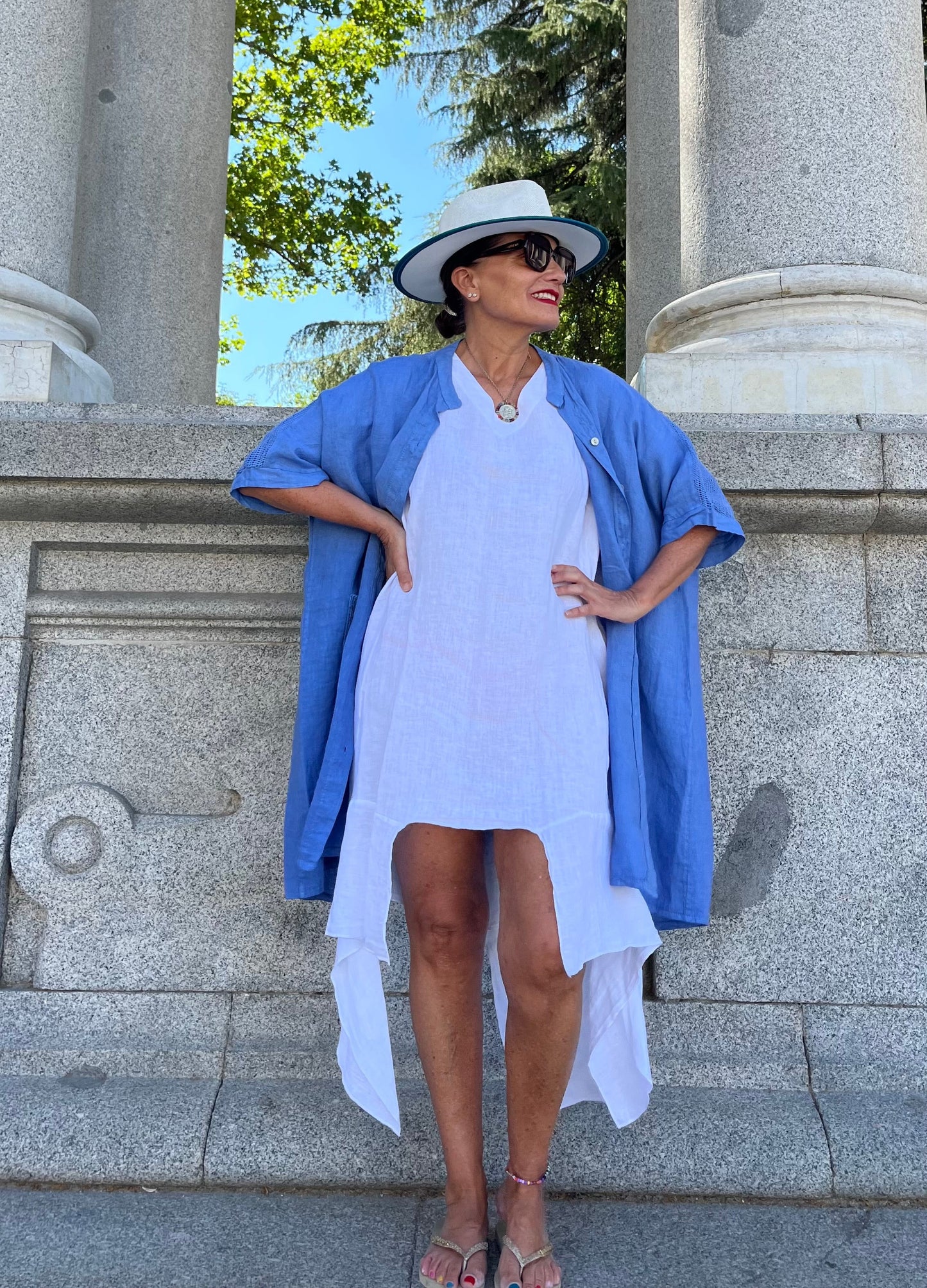 LINO- Chaqueta-Vestido Blue