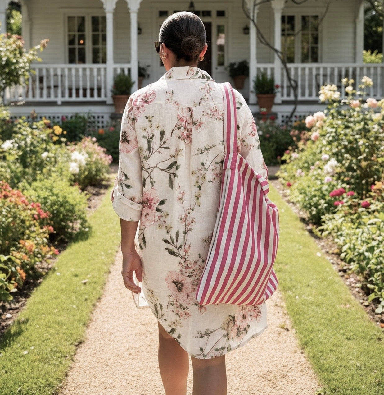 Lino- Vestido / Chaqueta / Fucsia / Rosa Palo / Celeste