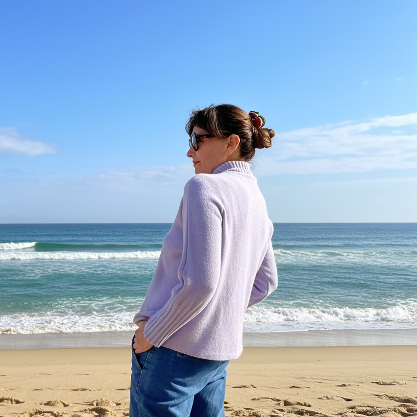Jersey de punto Lavanda