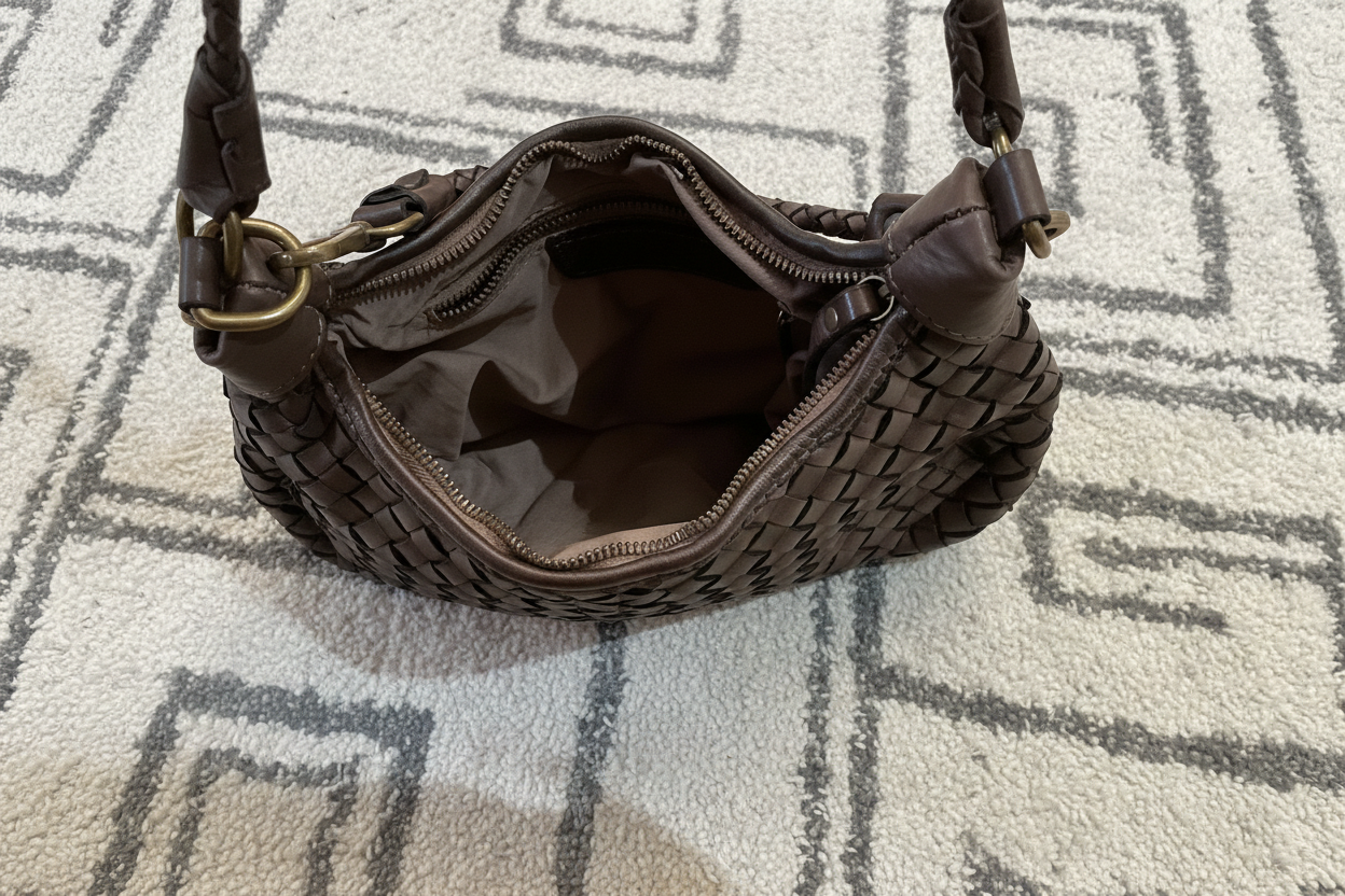 Bolso Croissant Trenzado