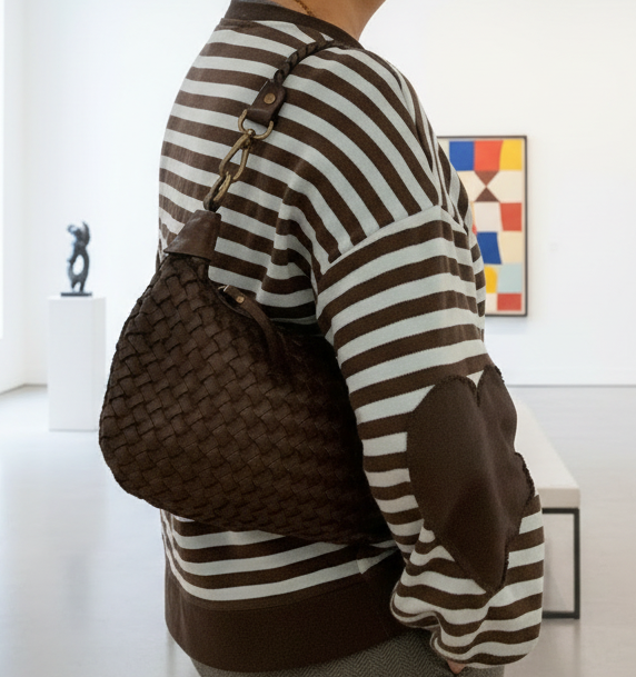 Bolso Croissant Trenzado