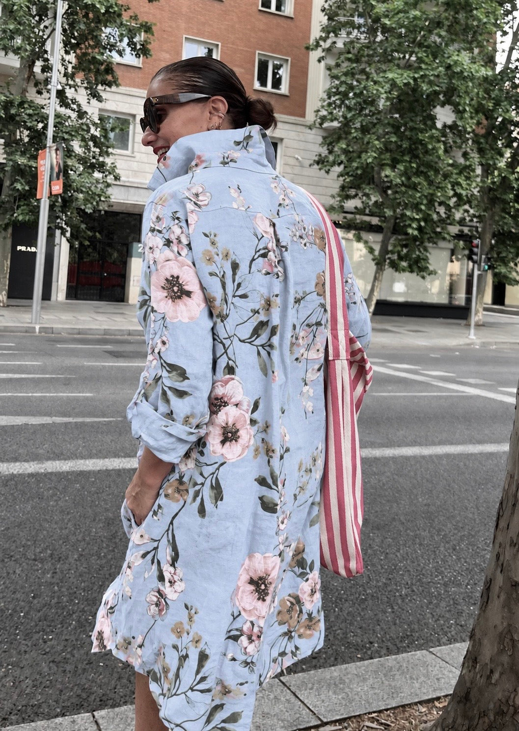 Lino- Vestido / Chaqueta / Fucsia / Rosa Palo / Celeste