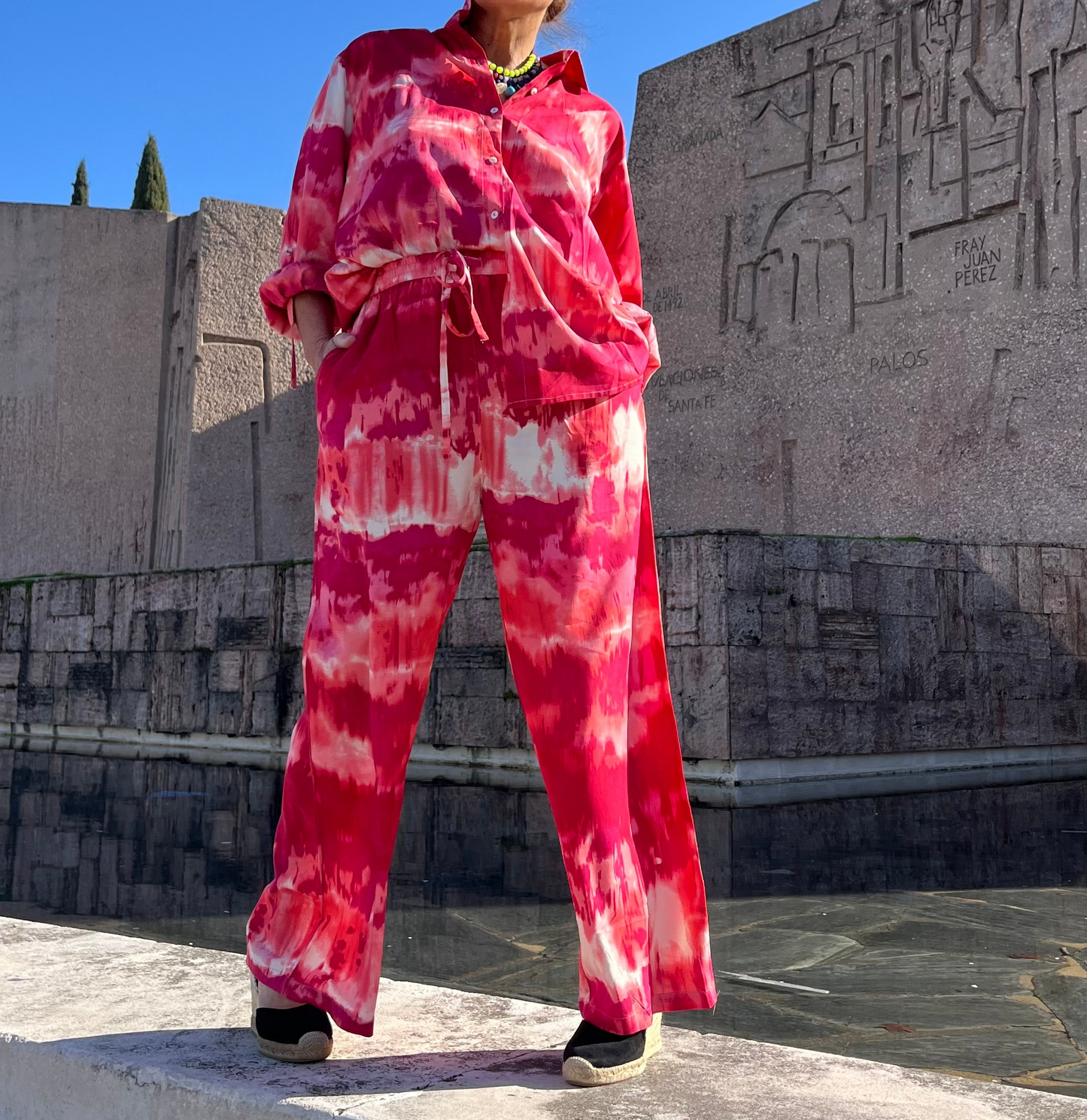 Set Tie-Dye Fucsia Coral
