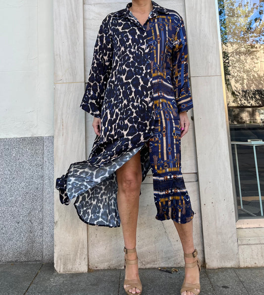Vestido Contrastes