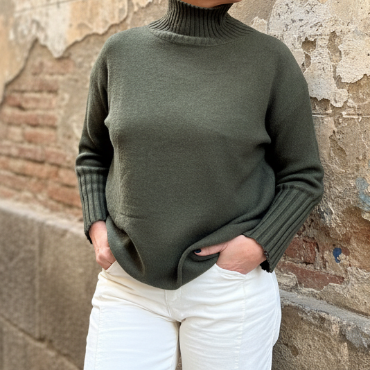 Jersey de punto Verde Oliva
