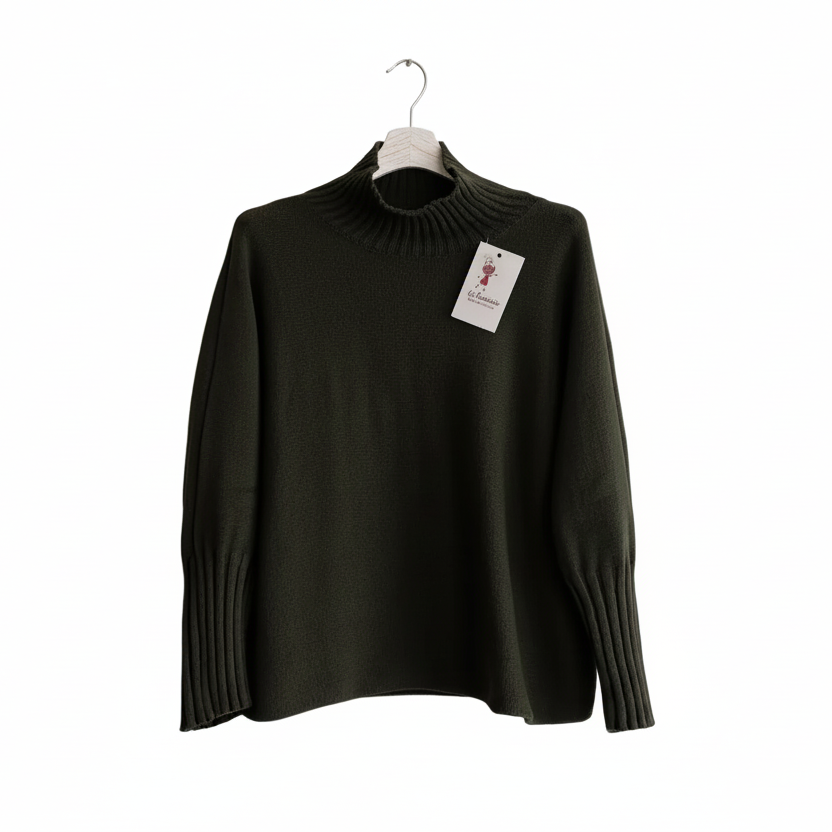 Jersey de punto Verde Oliva