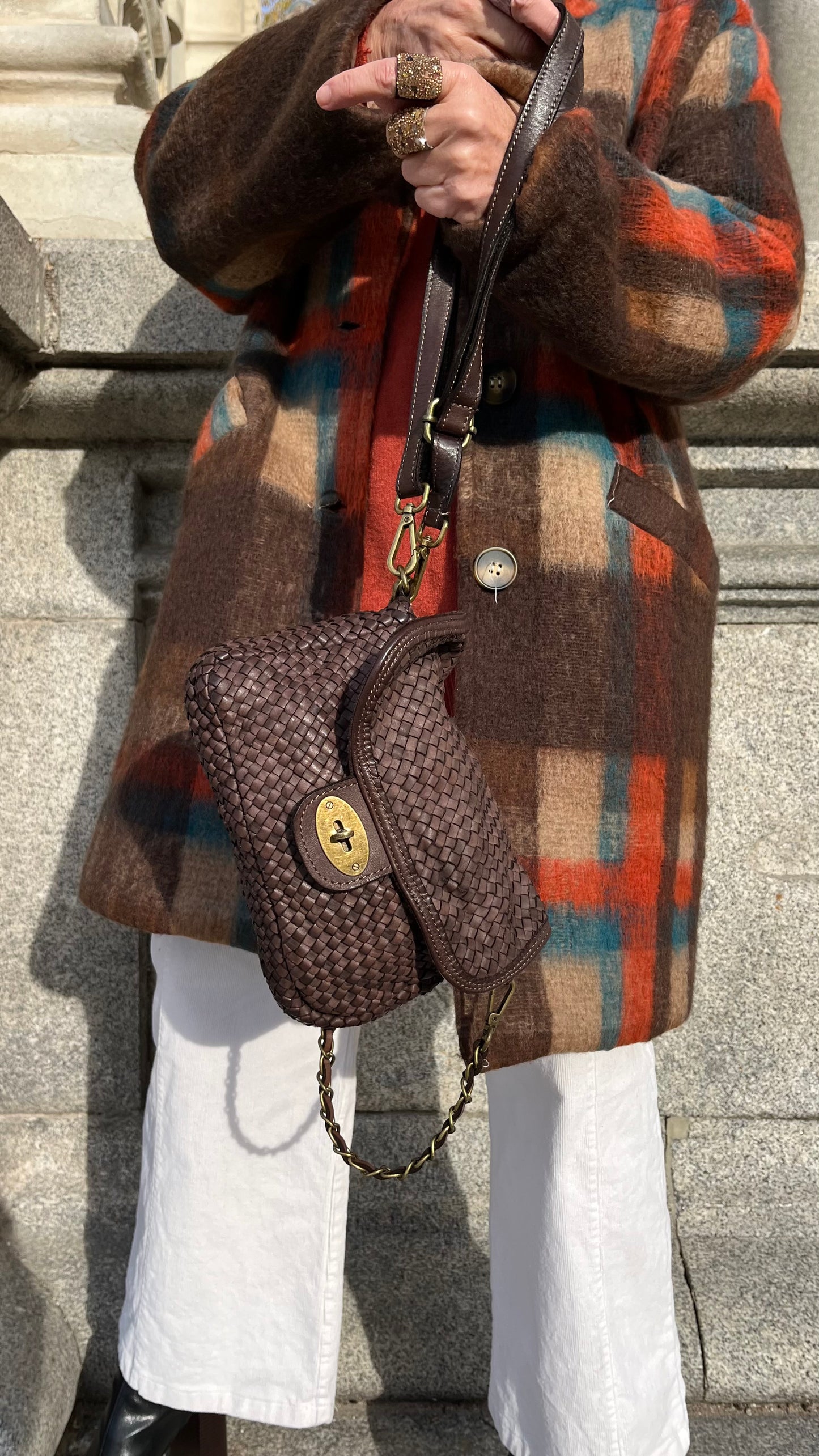 Abrigo cuadros Toscana