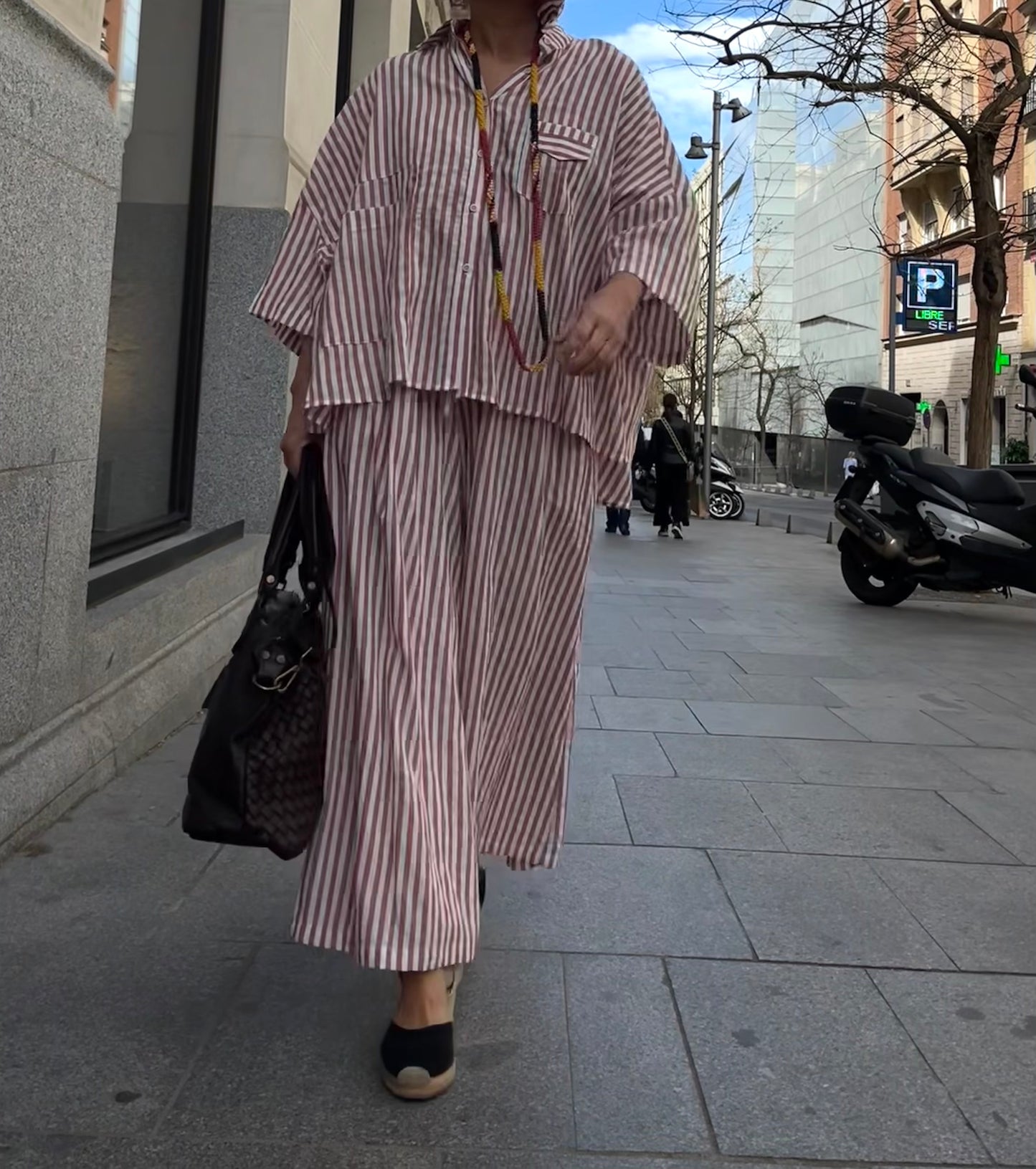 Conjunto oversize mujer tallas grandes rojo teja terracota