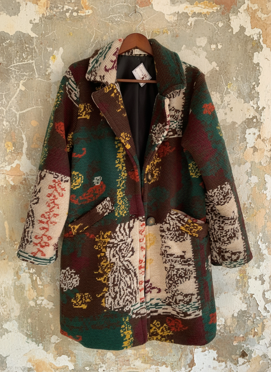 Abrigo Jacquard Multicolor