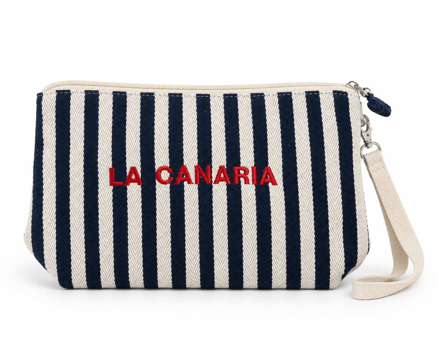 Bolso pouch de rayas