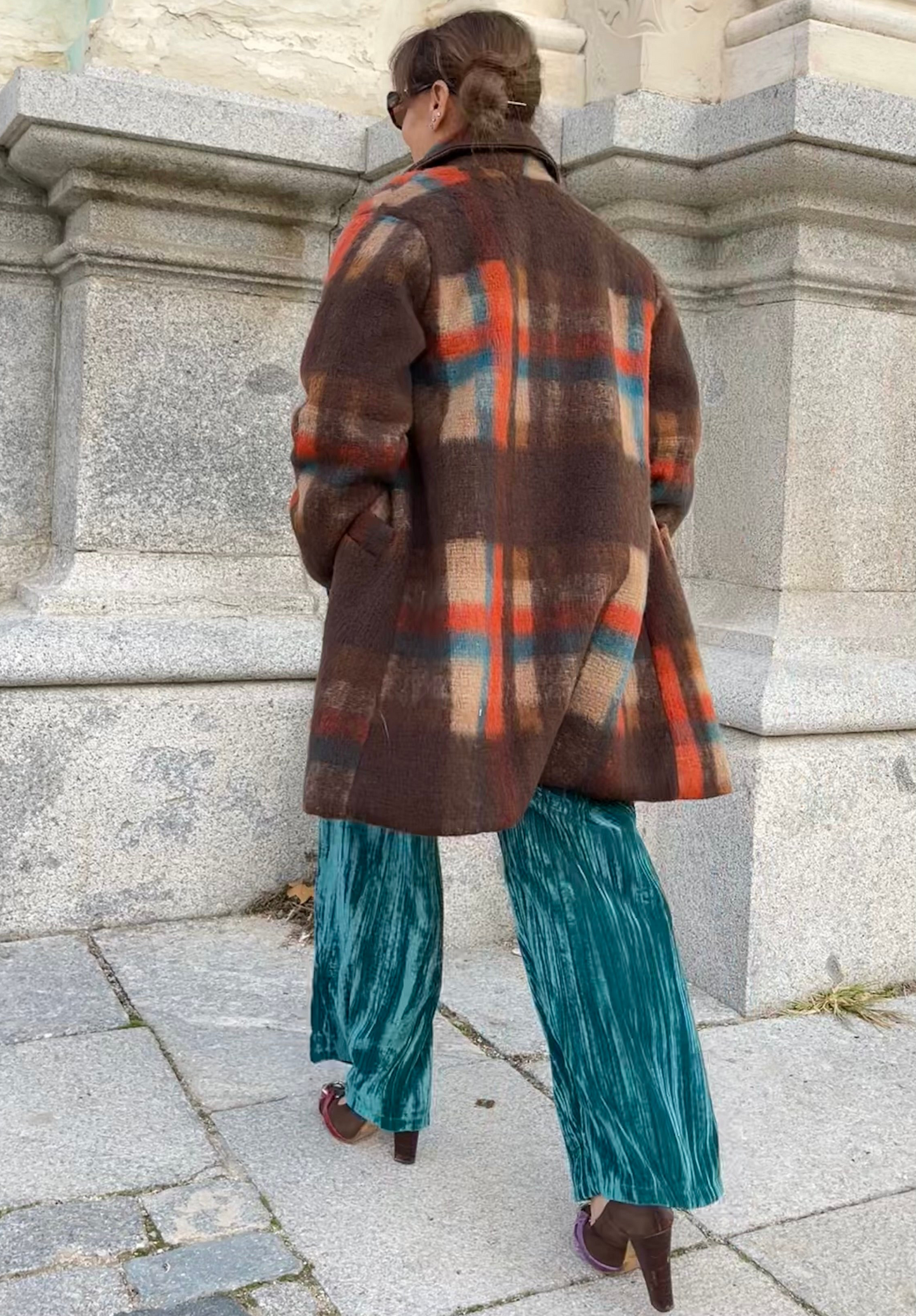 Abrigo cuadros Toscana