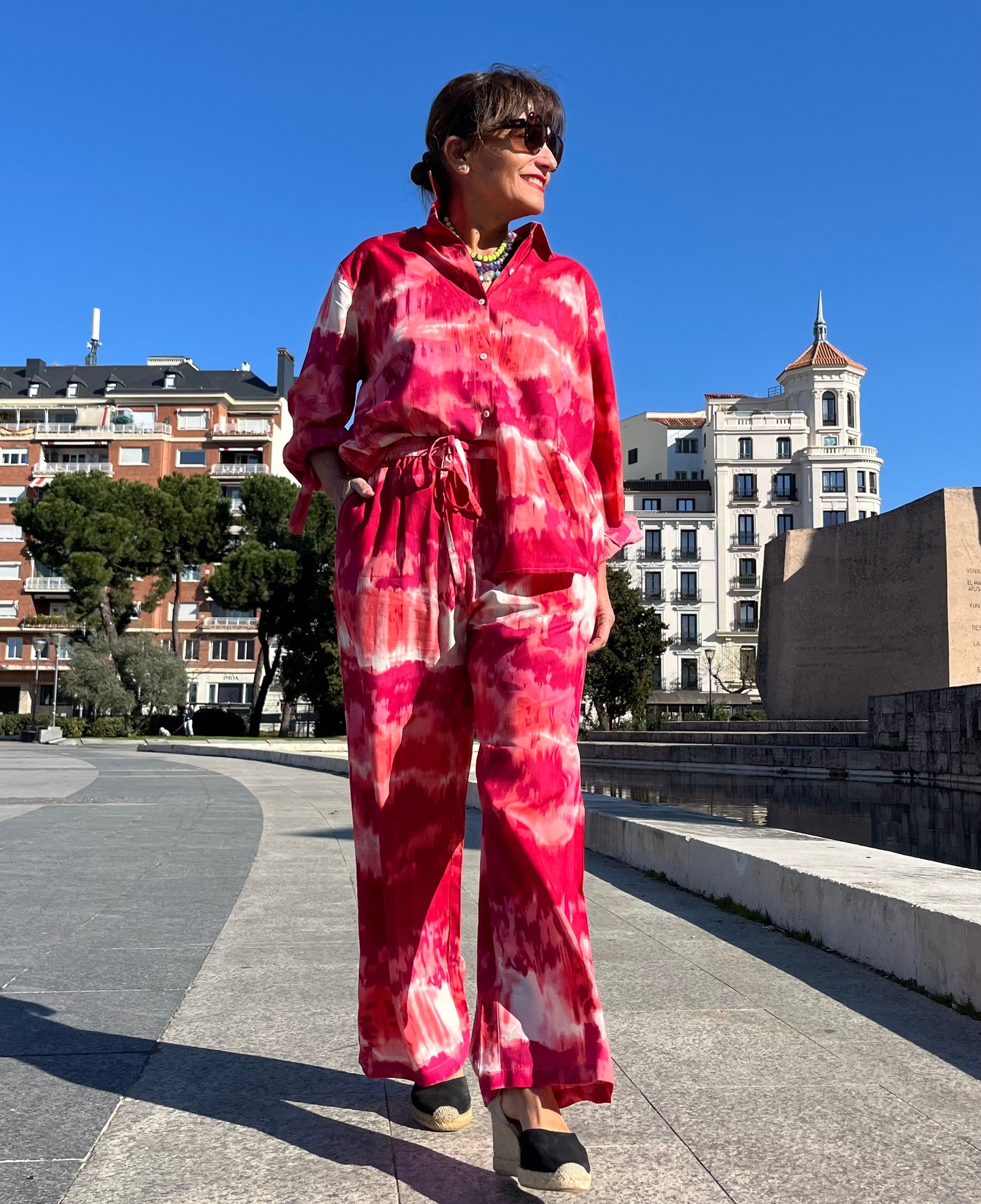 Set Tie-Dye Fucsia Coral