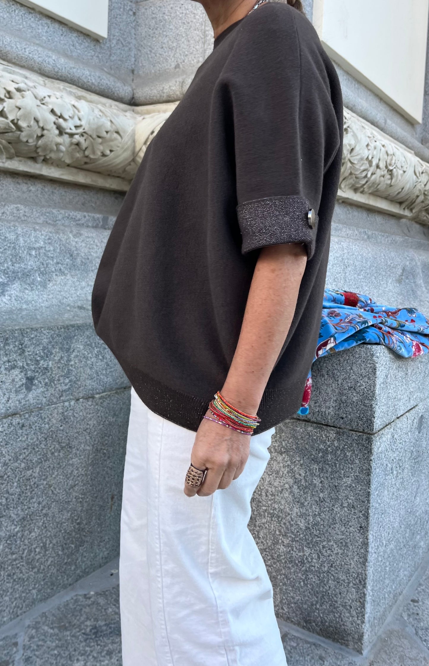 Jersey oversize Marron / Marsella / Crudo / Blanco / Gris / Teja