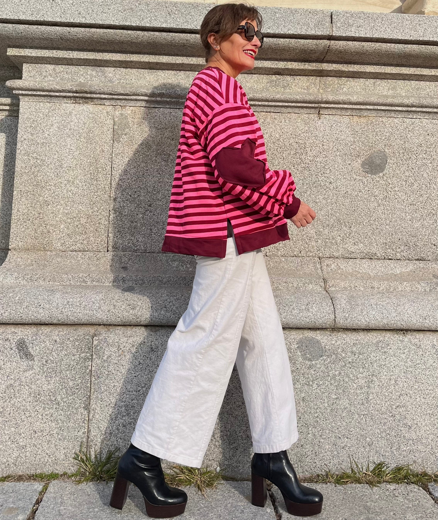 Sudadera Rosa & Burdeos.